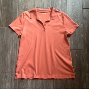 Land’s End Coral 100% Cotton Women’s Polo,‎ Medium